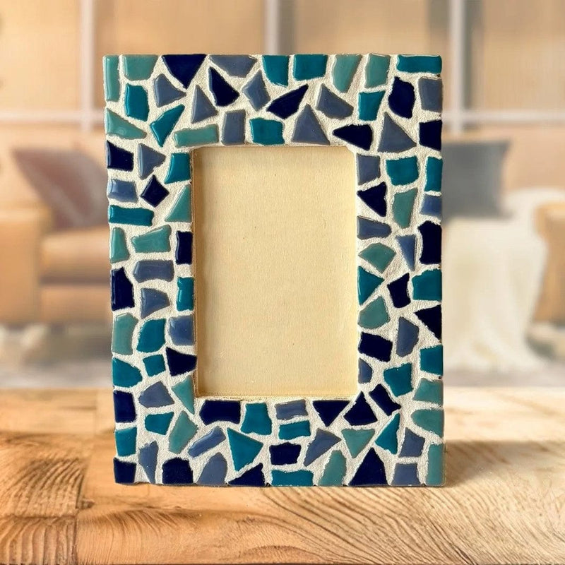 Little Creations DIY-Pakketten Blauw DIY-pakket: Mozaïek Fotolijst