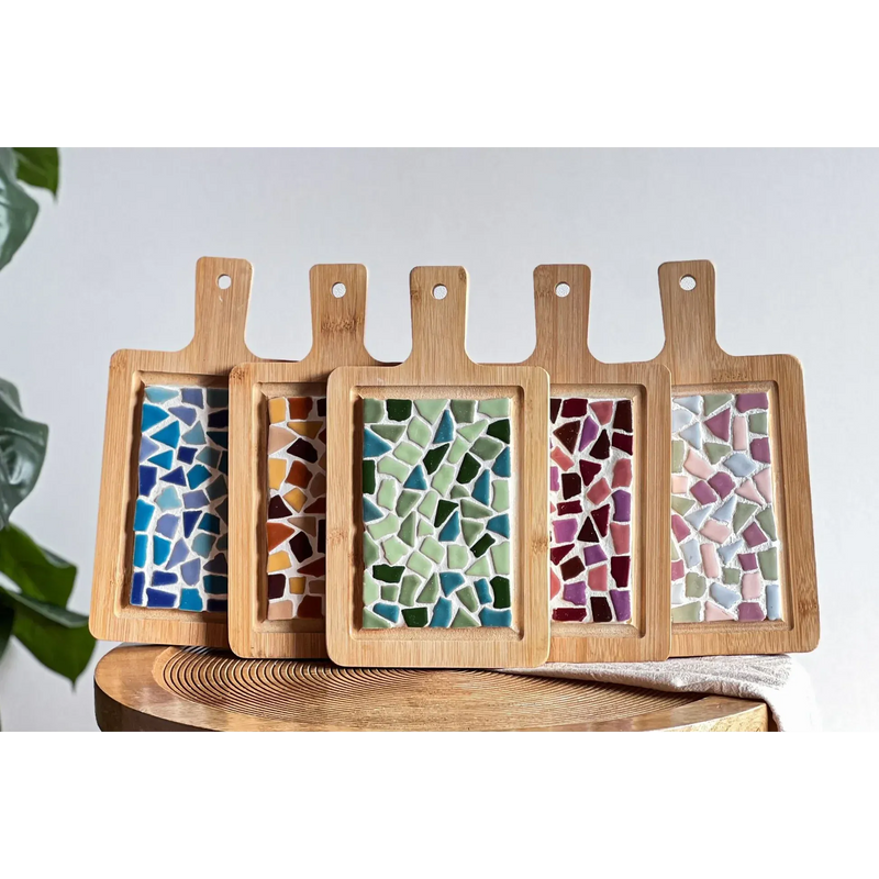 Little Creations DIY-Pakketten Blauw DIY-pakket: Mozaïek Borrelplank Mini