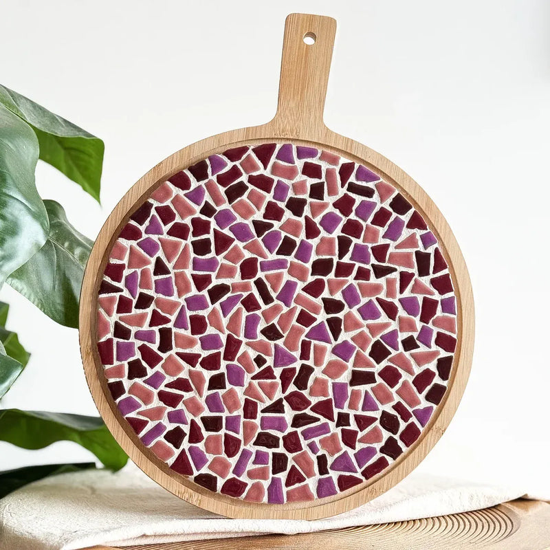 Little Creations DIY-Pakketten Blauw DIY-pakket: Mozaïek Ronde Borrelplank