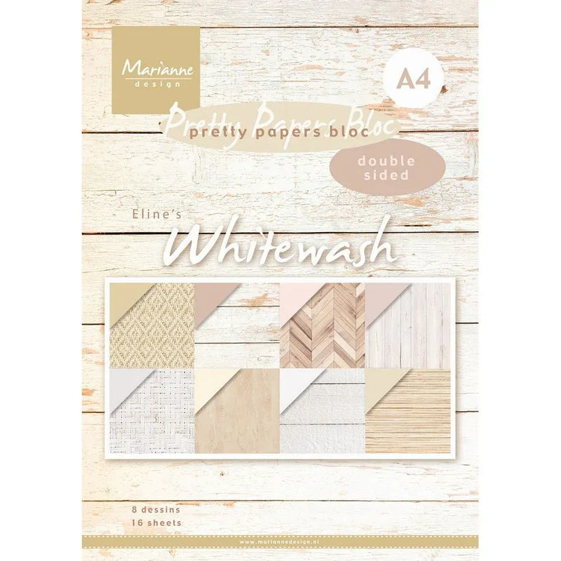 Marianne Design Papier Marianne Design - Eline's Paper Pad Whitewash A4
