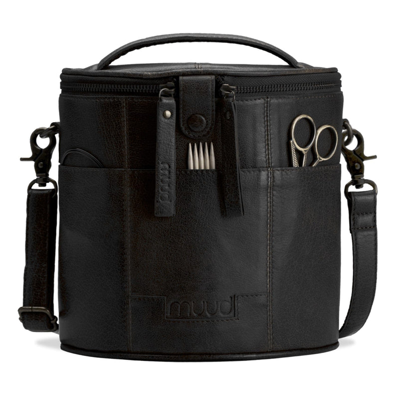 MUUD Opberging Black Muud Grace Handgemaakte leren Projecttas  (pre-order)