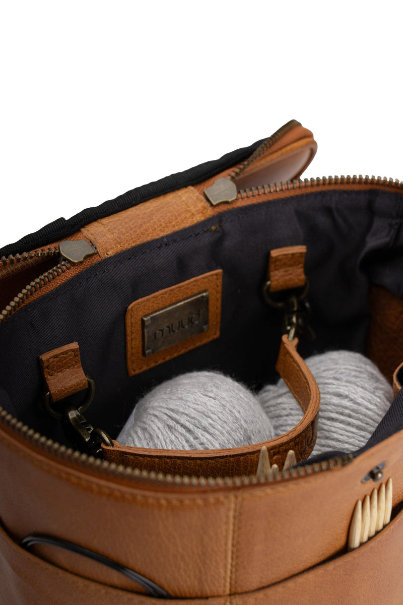 MUUD Opberging Black Muud Grace Handgemaakte leren Projecttas  (pre-order)