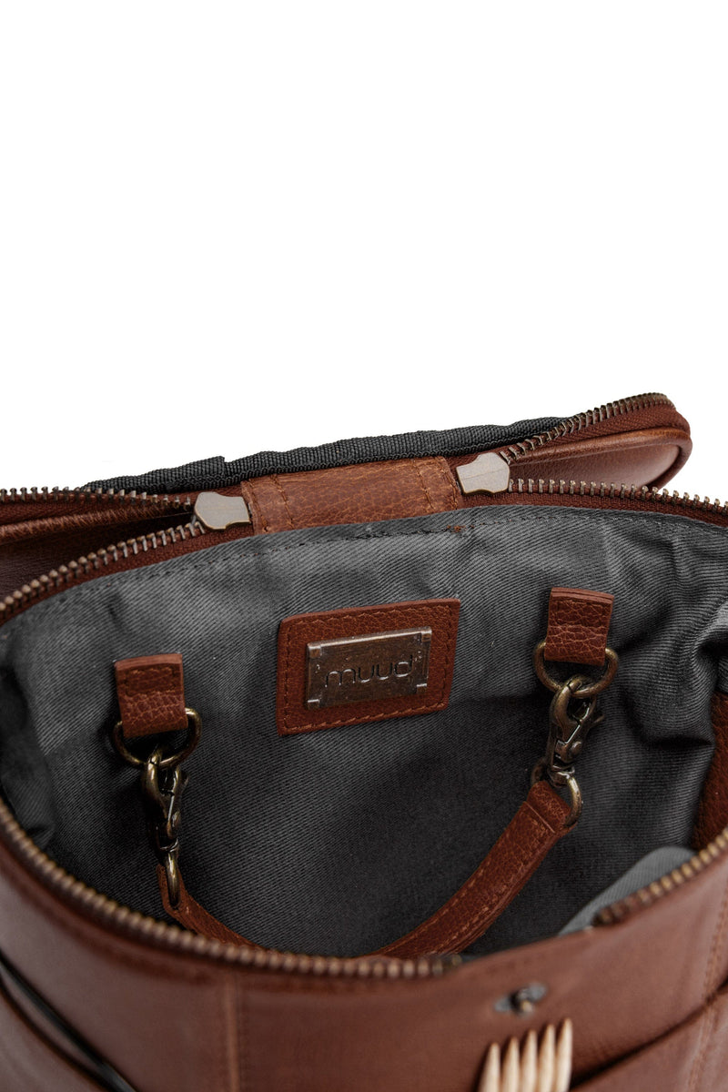 MUUD Opberging Black Muud Grace Handgemaakte leren Projecttas  (pre-order)