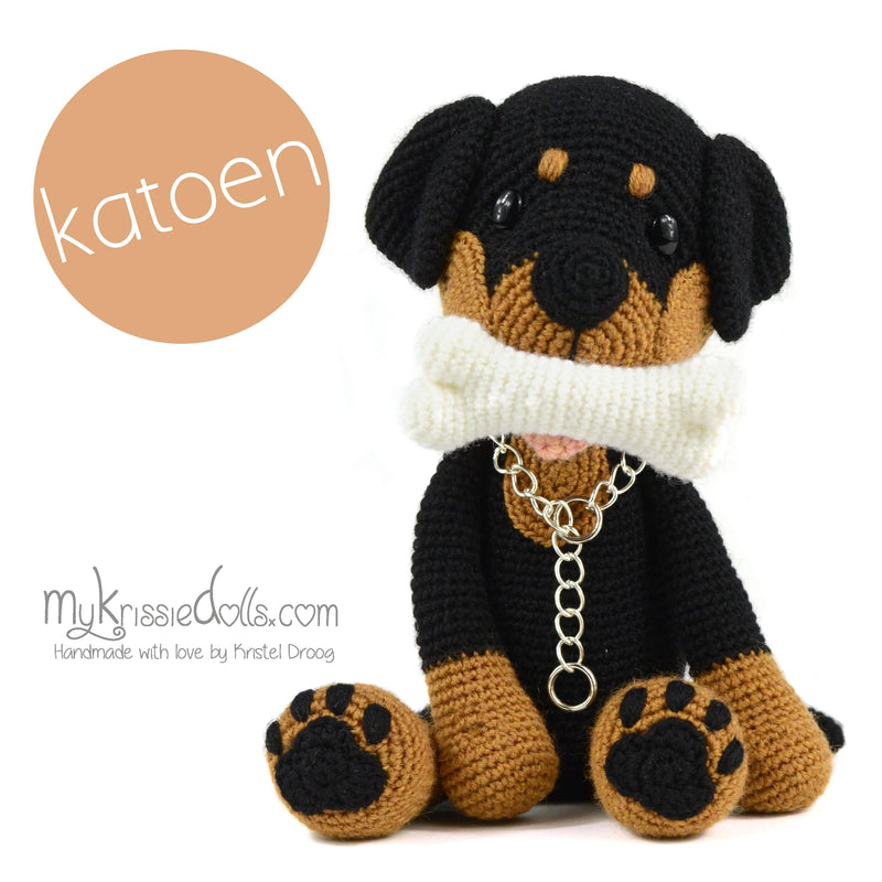 MyKrissieDolls Garenpakketten Garenpakket: Rottweiler Boris - Katoen