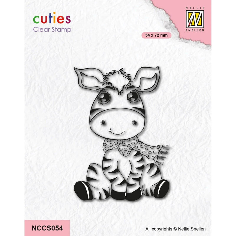 Nellie's Choice Clear Stamps Nellie's Cuties - Clear Stempels Cutie Zebra