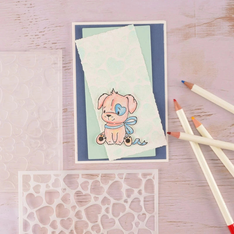 Nellie's Choice Clear Stamps Nellie's Cuties - Clear Stempels Dog with Christmas-Bow