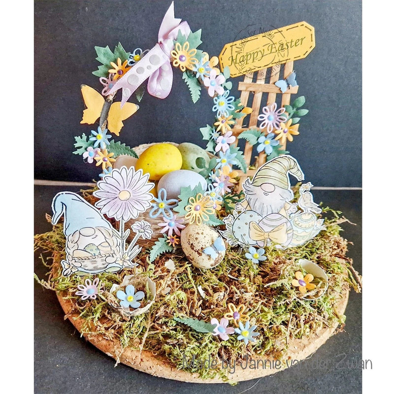 Nellie's Choice Clear Stamps Nellie's Cuties - Clear Stempels Easter Gnome with Little Birdy
