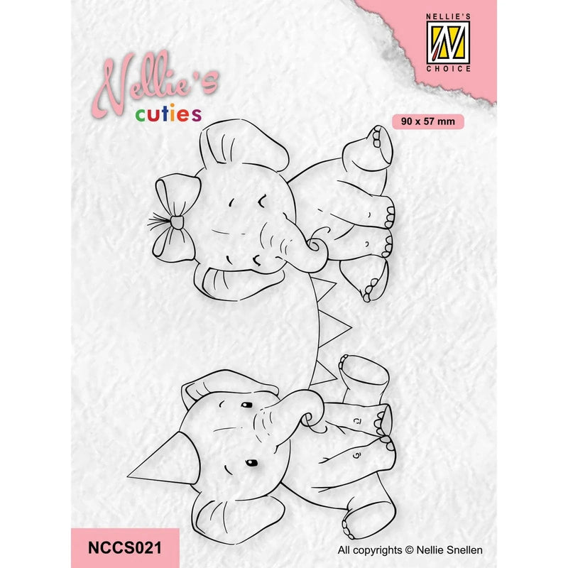Nellie's Choice Clear Stamps Nellie's Cuties - Clear Stempels Happy Birthday