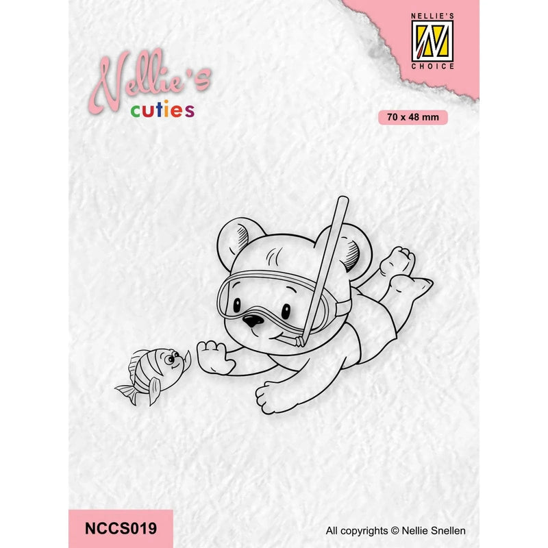 Nellie's Choice Clear Stamps Nellie's Cuties - Clear Stempels Hi Buddy