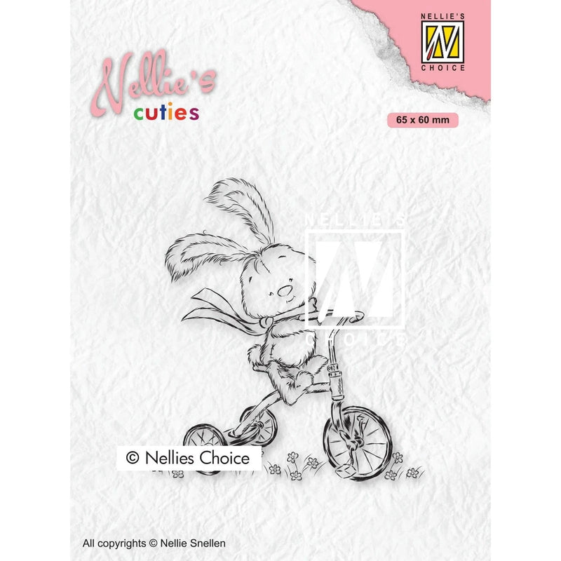Nellie's Choice Clear Stamps Nellie's Cuties - Clear Stempels Javi with Full Speed