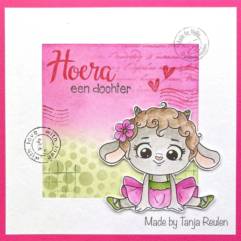 Nellie's Choice Clear Stamps Nellie's Cuties - Clear Stempels Little Lamb