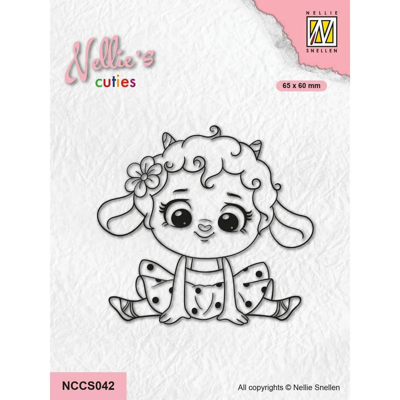 Nellie's Choice Clear Stamps Nellie's Cuties - Clear Stempels Little Lamb