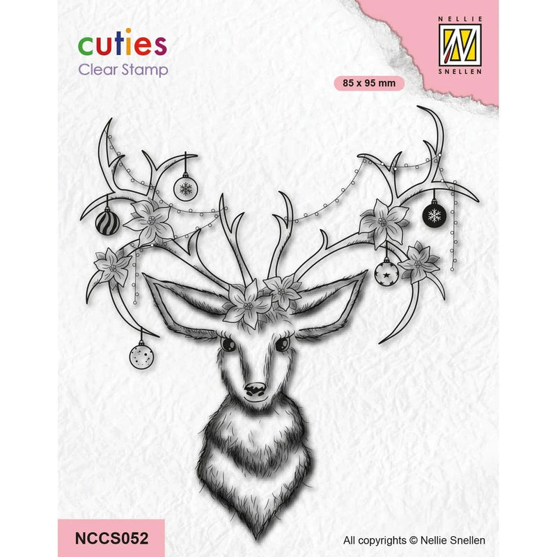 Nellie's Choice Clear Stamps Nellie's Cuties - Clear Stempels Reindeer