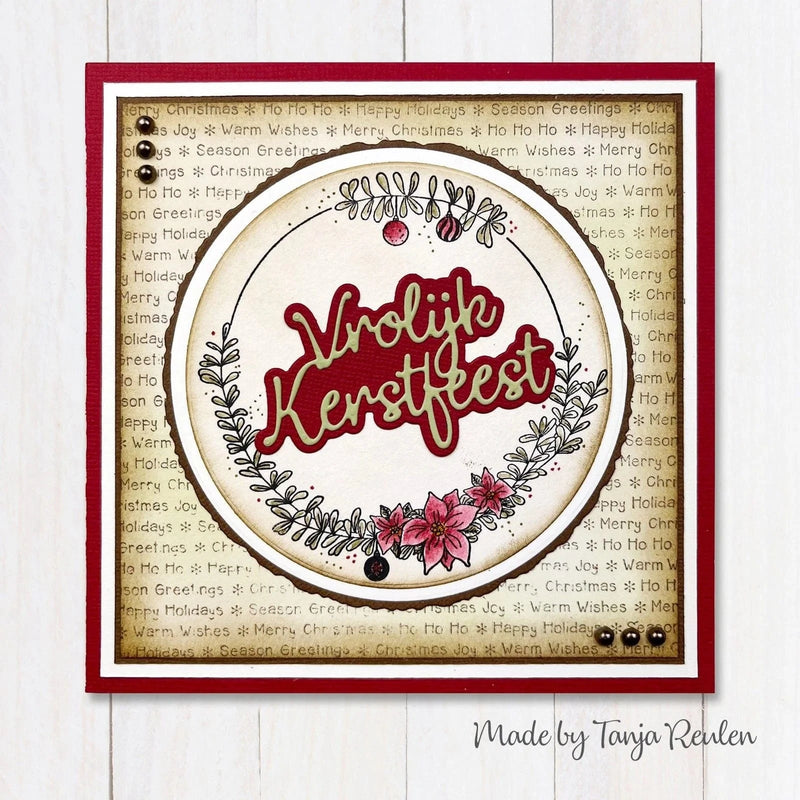 Nellie's Choice Clear Stamps Nellie's Cuties - Clear Stempels Wreath