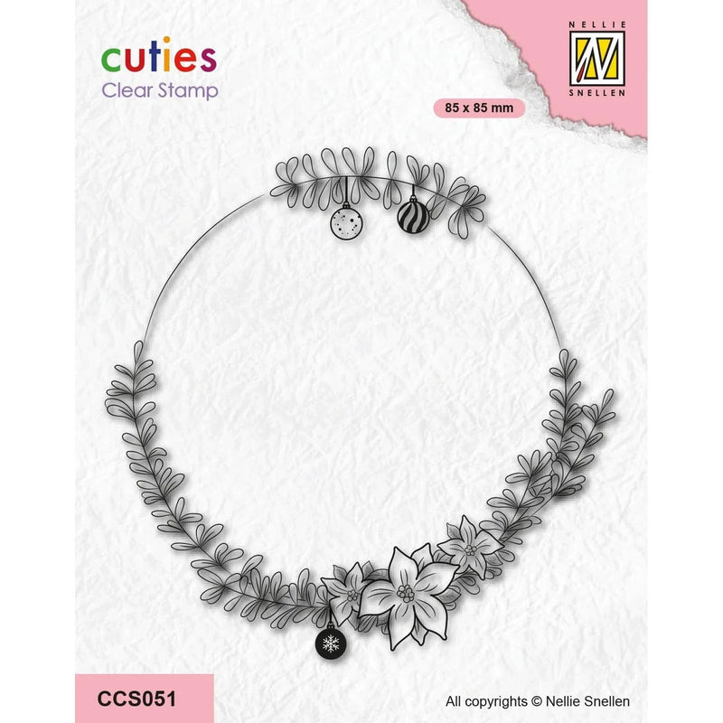 Nellie's Choice Clear Stamps Nellie's Cuties - Clear Stempels Wreath