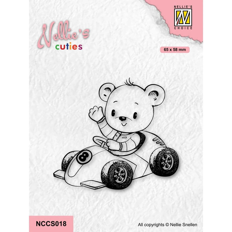 Nellie's Choice Clear Stamps Nellie's Cuties - Clear Stempels Young Driver