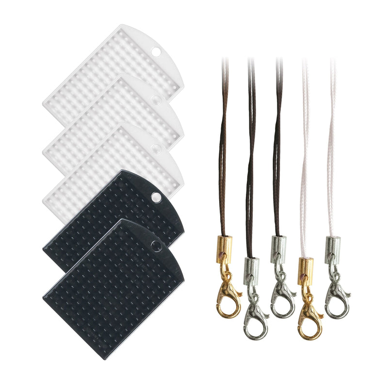 Pixelhobby Accessoires Pixelhobby Set Medaillon en Cords Zwart/Wit
