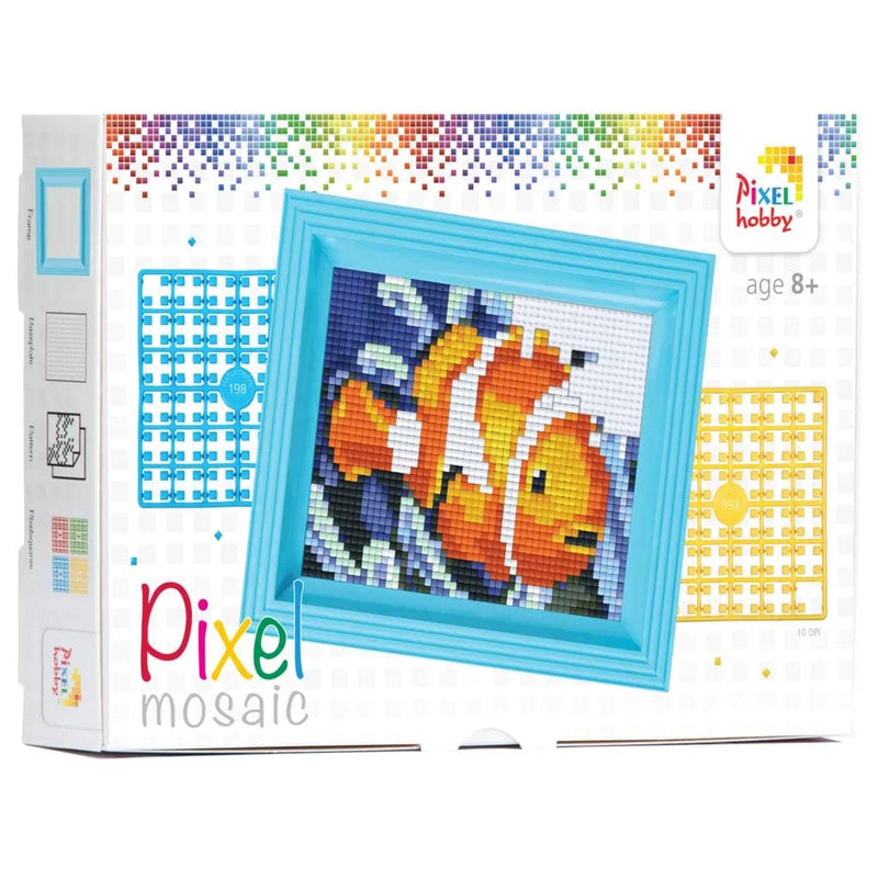 Pixelhobby DIY-Pakketten Pixelhobby Giftpack Clownvis met lijst