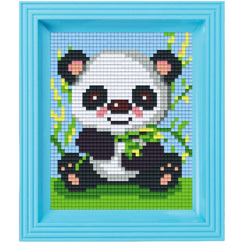 Pixelhobby DIY-Pakketten Pixelhobby Giftpack Panda met lijst