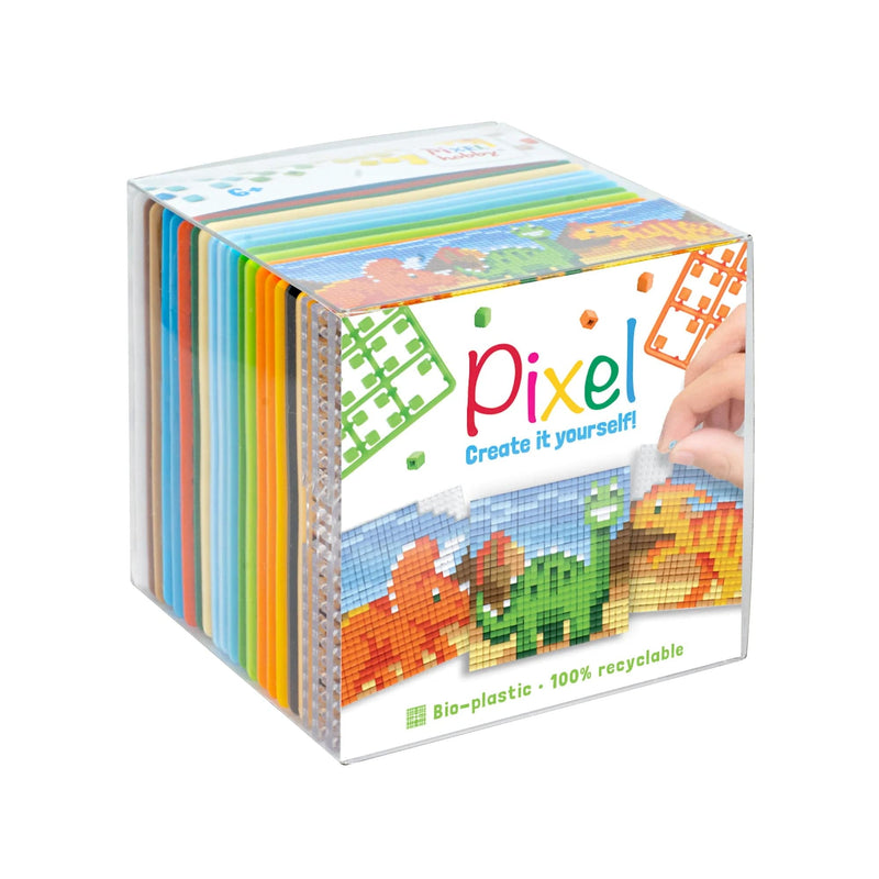 Pixelhobby DIY-Pakketten Pixelhobby Kubus Dinosaurs