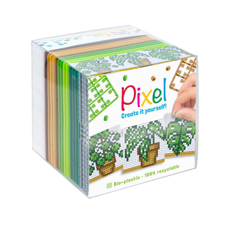 Pixelhobby DIY-Pakketten Pixelhobby Kubus Tropische Planten