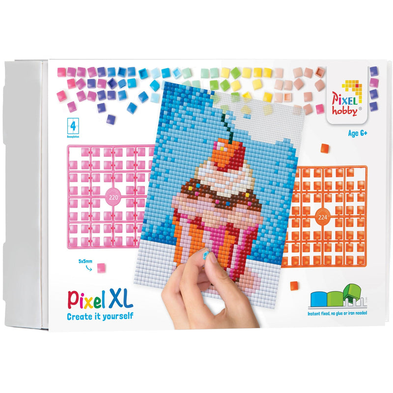 Pixelhobby DIY-Pakketten Pixelhobby XL Cupecake (4 basisplaten)