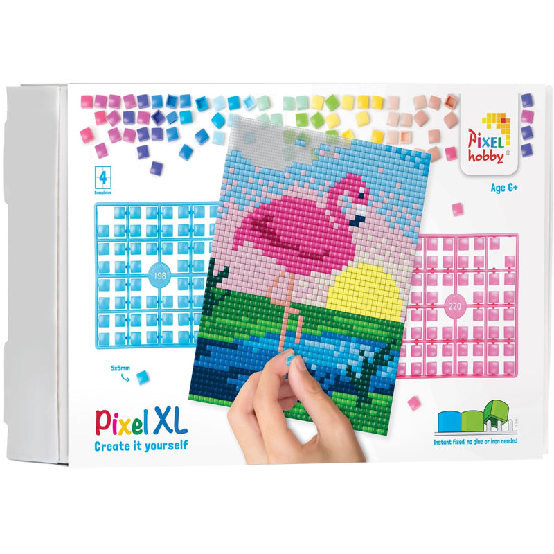 Pixelhobby DIY-Pakketten Pixelhobby XL Flamingo (4 basisplaten)
