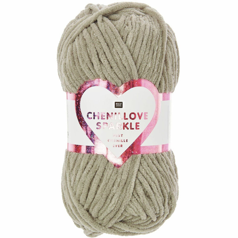 RicoDesign Wol & Garens 001 Cream Rico Creative Chenillove Sparkle