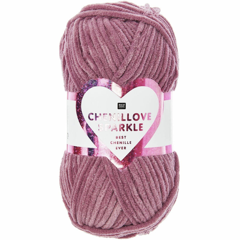 RicoDesign Wol & Garens 001 Cream Rico Creative Chenillove Sparkle