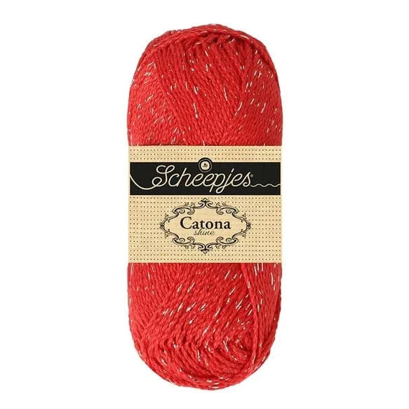 Scheepjes Wol & Garens 105-G Bridal White - Gold Scheepjes Catona Shine