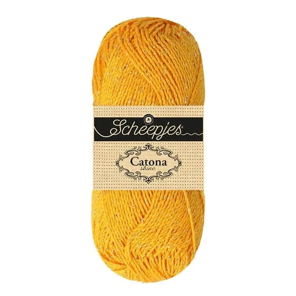 Scheepjes Wol & Garens 105-G Bridal White - Gold Scheepjes Catona Shine
