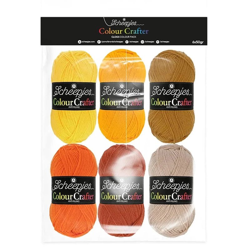 Scheepjes Wol & Garens Clogs Scheepjes Colour Crafter colour pack 6x50g