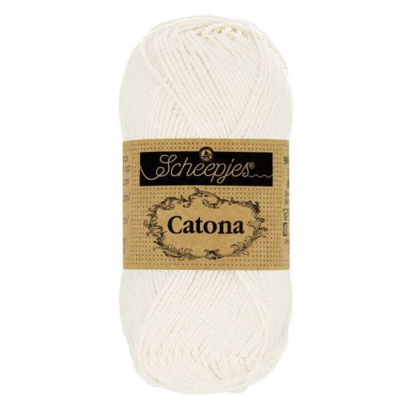 Scheepjes Wol & Garens Scheepjes Catona 105 Bridal White (10 gram)