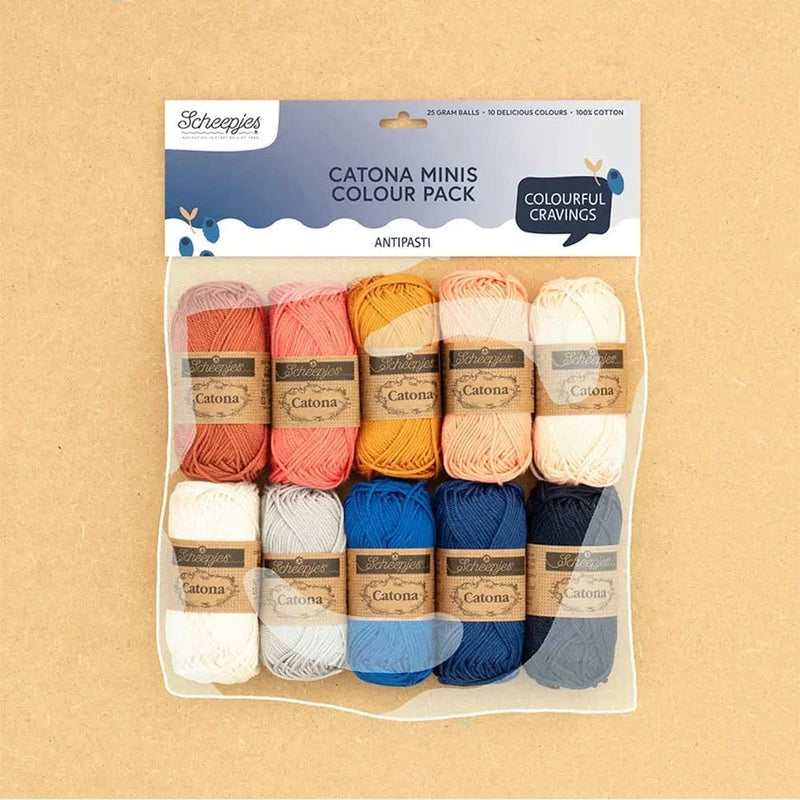 Scheepjes Wol & Garens Scheepjes Catona Colour Pack 10x25g - Antipasti