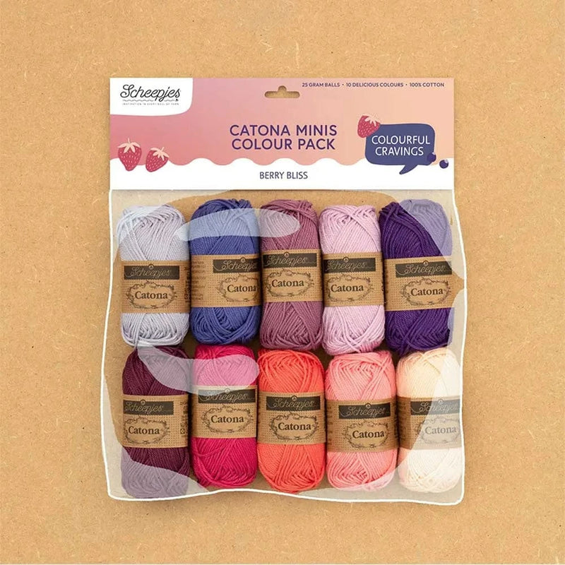 Scheepjes Wol & Garens Scheepjes Catona Colour Pack 10x25g - Berry Bliss