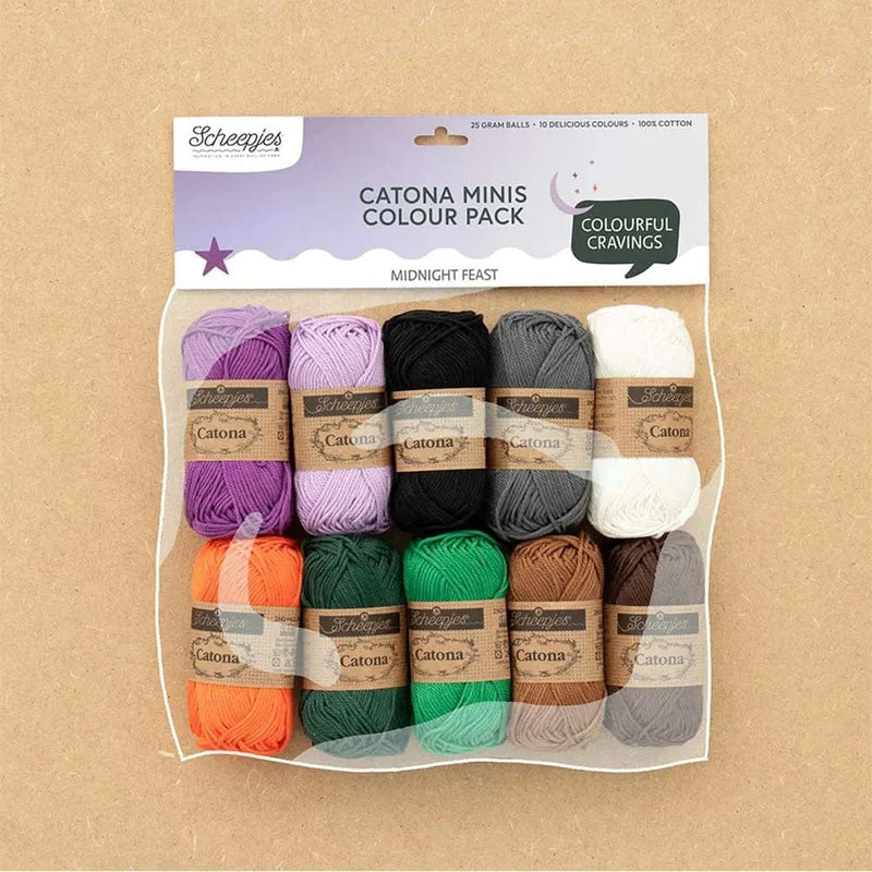 Scheepjes Wol & Garens Scheepjes Catona Colour Pack 10x25g - Midnight Feast