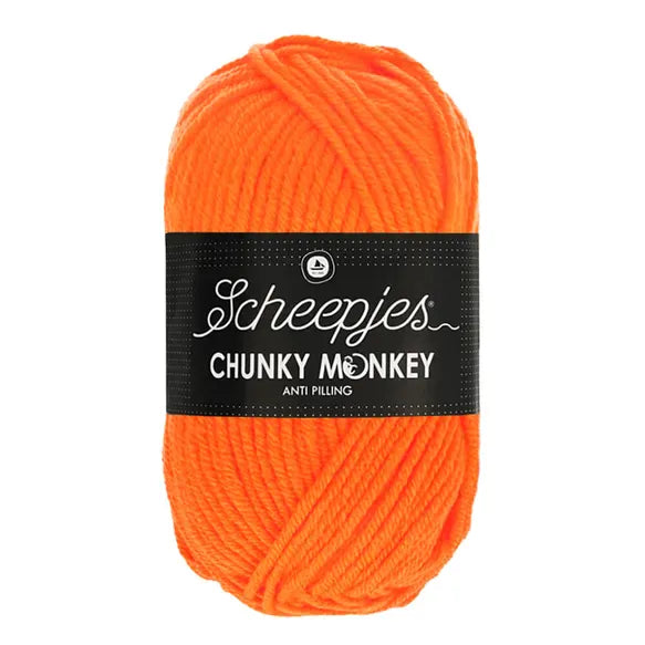 Scheepjes Wol & Garens Scheepjes Chunky Monkey 1256 Neon Orange