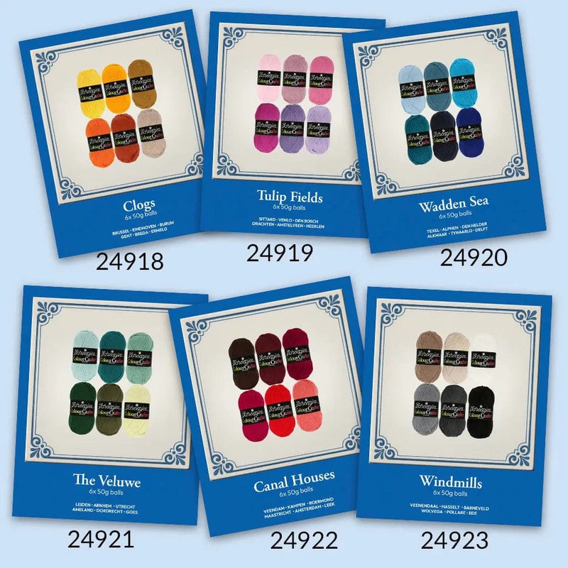 Scheepjes Wol & Garens Clogs Scheepjes Colour Crafter colour pack 6x50g