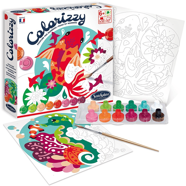 SentoSphère DIY-Pakketten Colorizzy Schilder op Nummer Koikarper