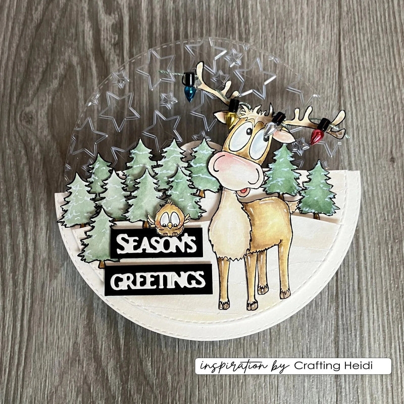 Vaessen Creative - Clear Stempels Rendier | CuteDutch