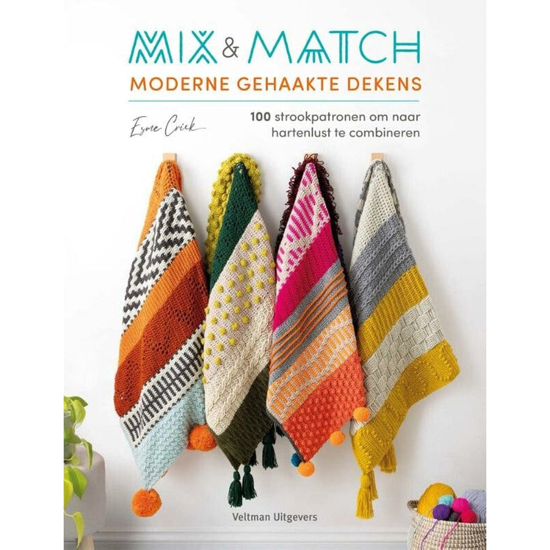 Veltman Uitgevers Boeken Mix & Match moderne gehaakte dekens (pre-order)