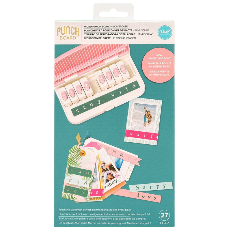 We R Makers Figuurponsen We R Makers - Word punch board kleine letters