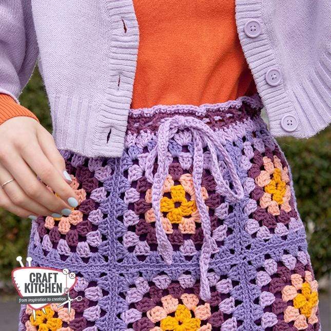 CraftKitchen Haakpakketten Haakpakket: Granny Square Rokje