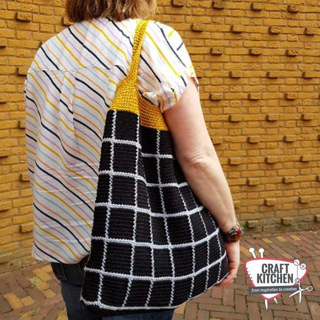 CraftKitchen Haakpakketten Haakpakket: Ruiten Tas