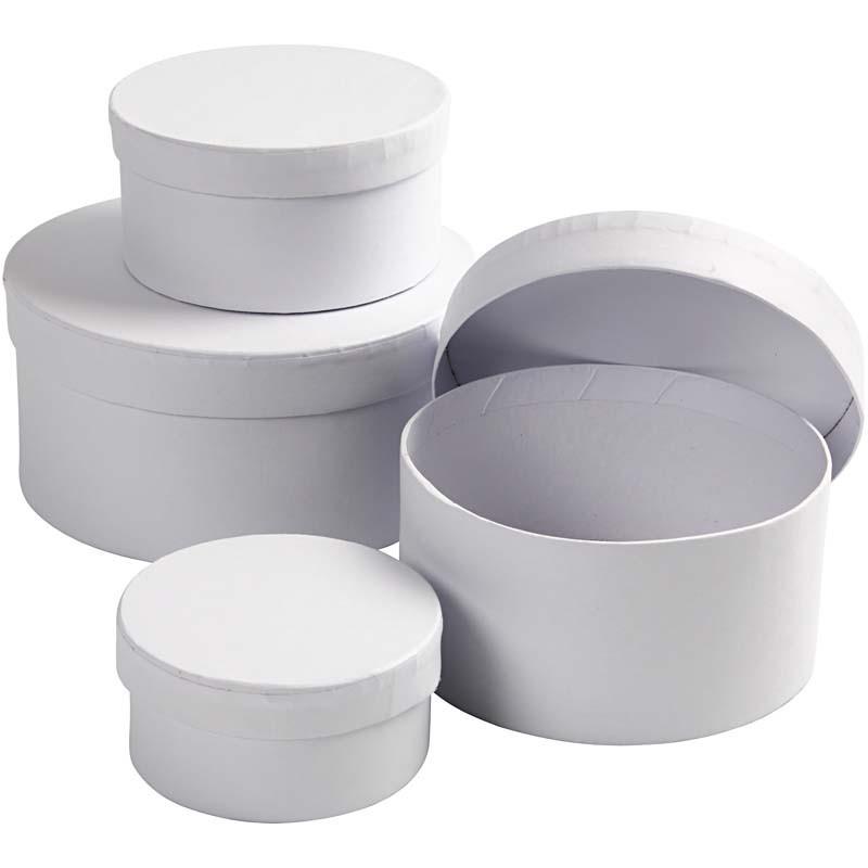 Ronde dozen assortiment (4 stuks)