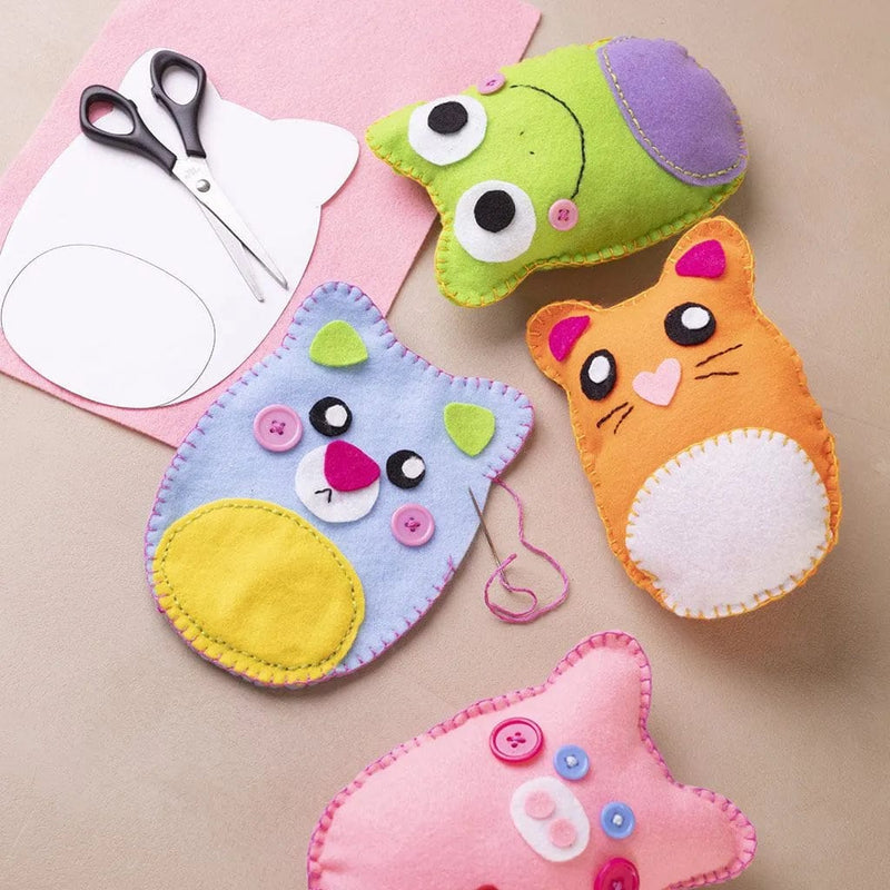 Creotime Creative Kit Startersset Naaien met Vilt Dieren