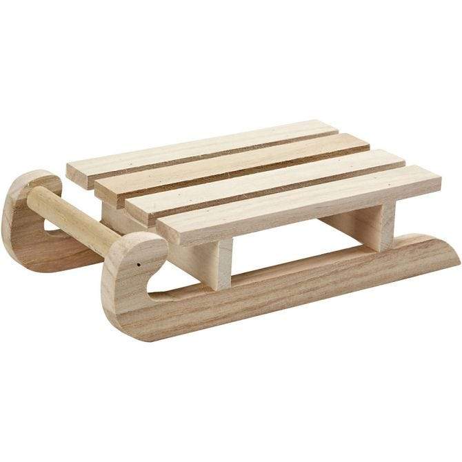 Creotime Decoratie Houten slee