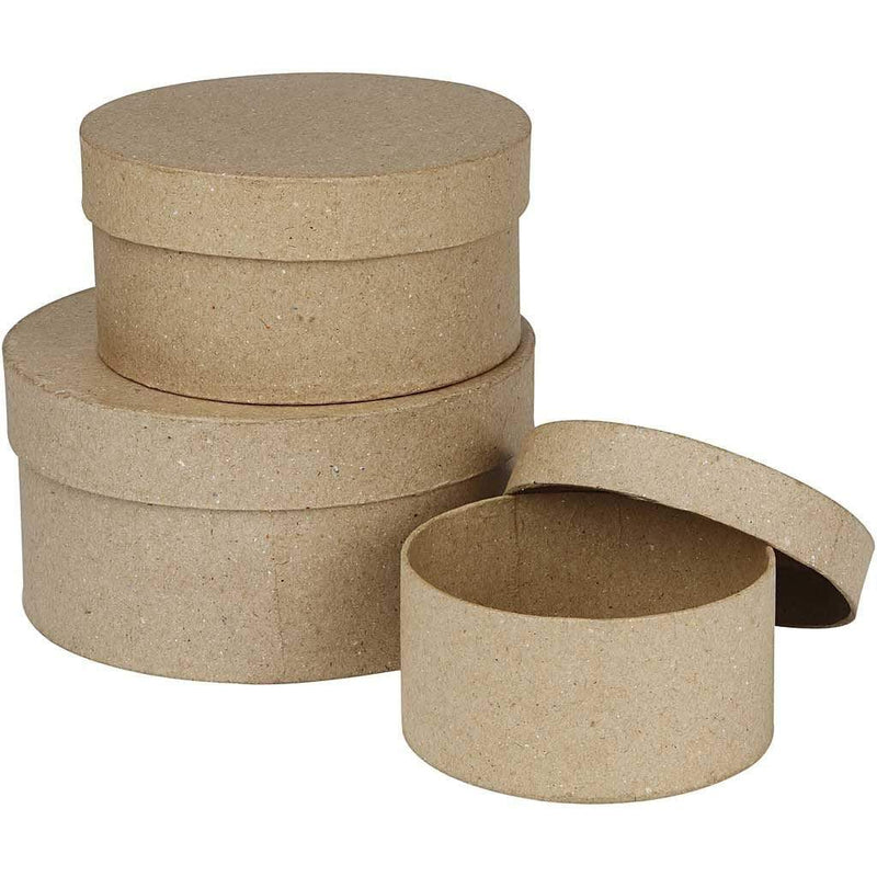 Creotime Decoratie Ronde dozen assortiment (3 stuks)