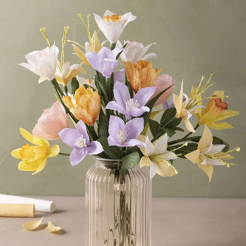 Creotime DIY-Pakketten DIY-pakket: Crepepapier Bloemen Lenteboeket