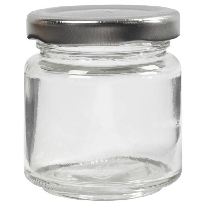 Cute Creative Accessoires Leeg glazen potje 100 ml (2 stuks)